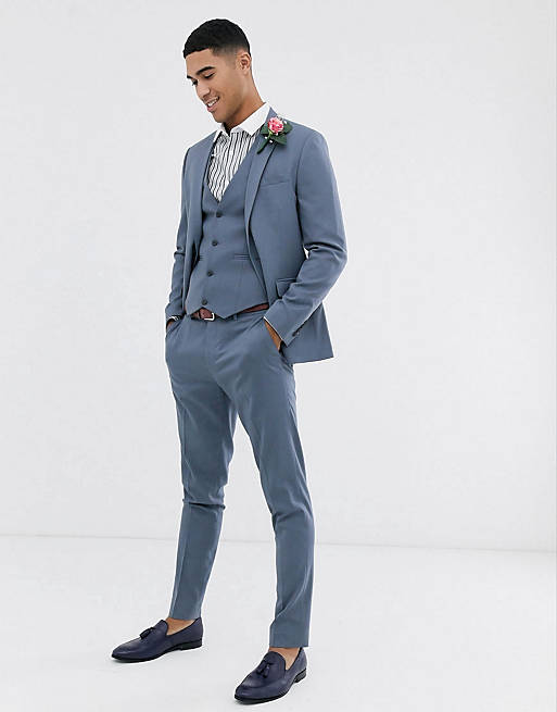 ASOS DESIGN skinny suit in slate gray | ASOS