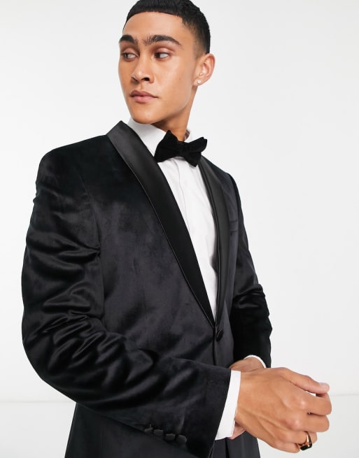 ASOS DESIGN skinny velvet tuxedo | ASOS