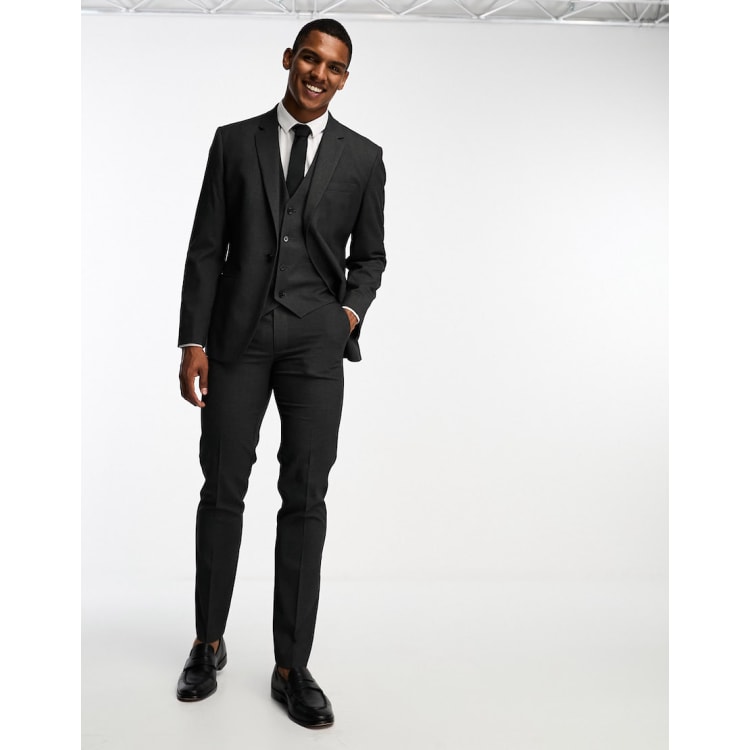 Asos on sale charcoal suit