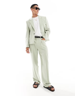 Slim Sage Solid Suit main image 1