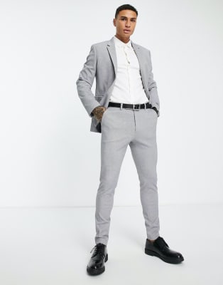 metallic grey tuxedo