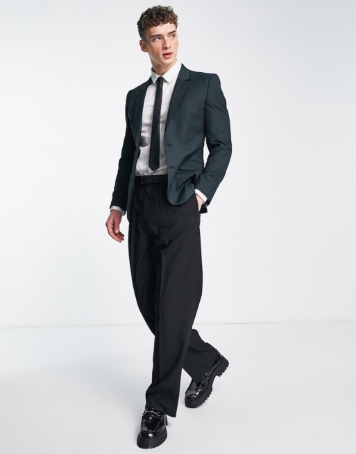 ASOS DESIGN slim suit in forest green
