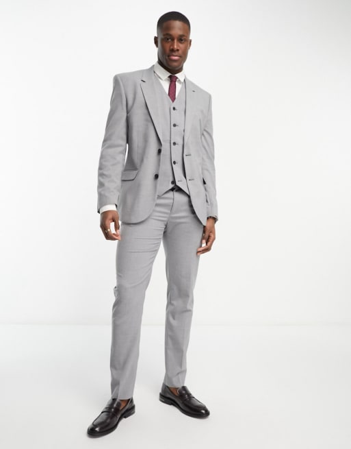 ASOS DESIGN slim suit pants in gray