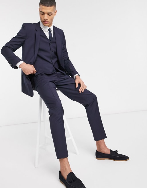 ASOS DESIGN slim suit in navy | ASOS