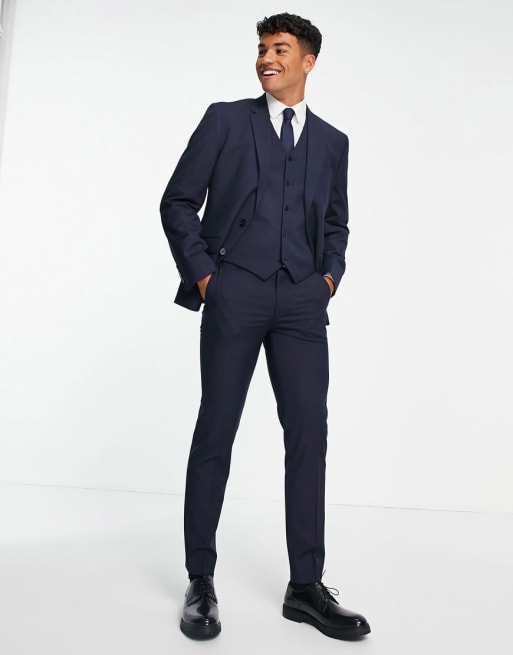 ASOS DESIGN slim suit in navy | ASOS