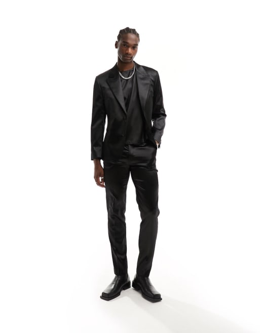 Asos black sale suit