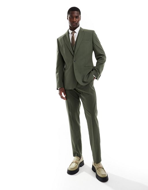FhyzicsShops DESIGN - Smalt jakkesæt i mørkegrøn