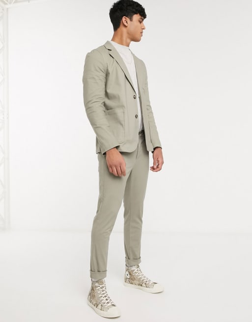 ASOS DESIGN smart co-ord in green