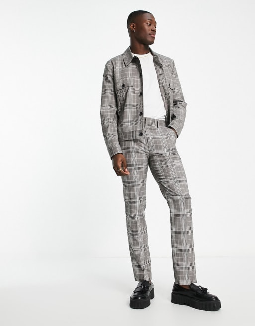 ASOS DESIGN smart co-ord in grey check | ASOS