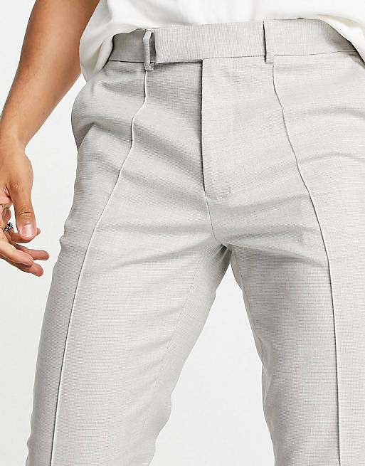 ASOS DESIGN smart skinny jogger co-ord  in stone texture