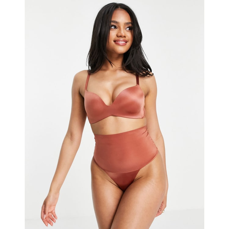 ASOS DESIGN smoothing set in dusky pink