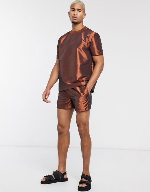 ASOS DESIGN - Sæt i metallisk bronzefarve