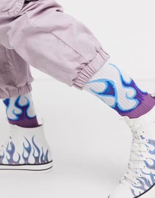 ASOS DESIGN - Sæt med flammeprint