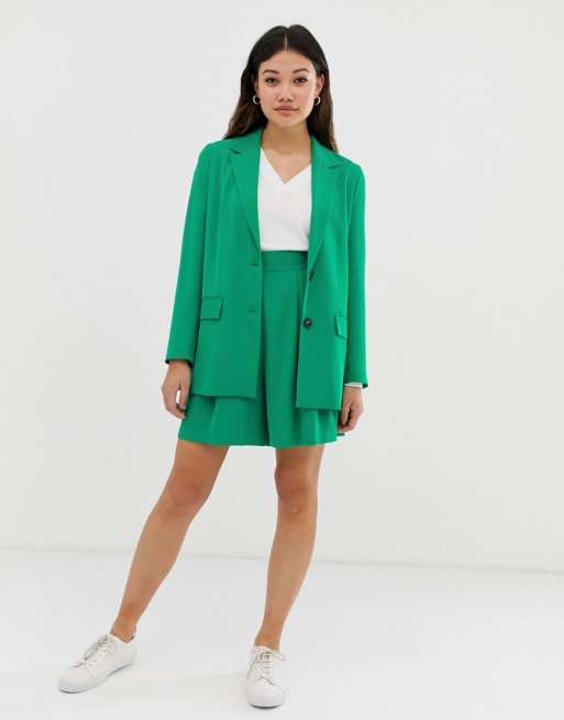 ASOS DESIGN suit in pop green