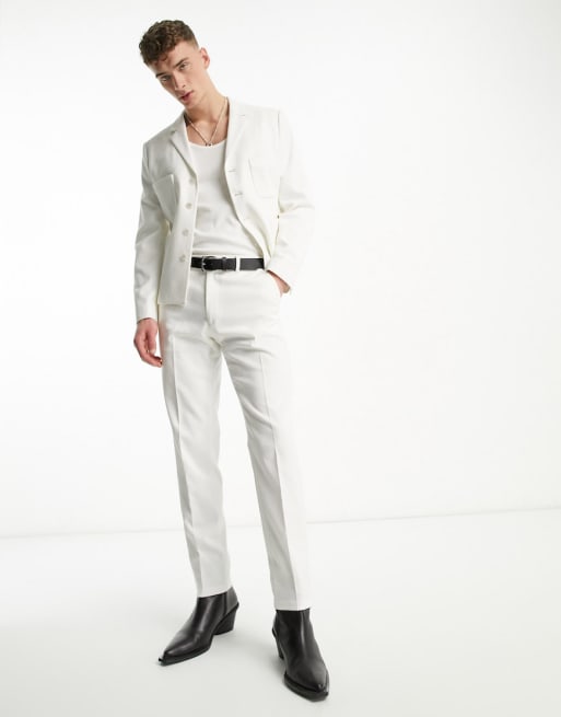 Asos mens deals white suit