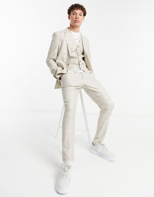 ASOS DESIGN summer wedding mix & match suit in super skinny | ASOS