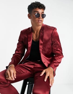 ASOS DESIGN super skinny high shine 