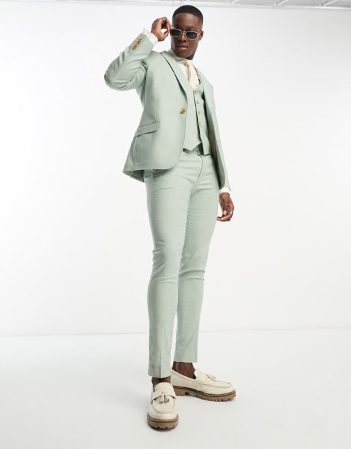 Asos sage deals green suit