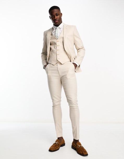 Linen Suits For Men | Beige, White & Cream Linen Suits | Asos