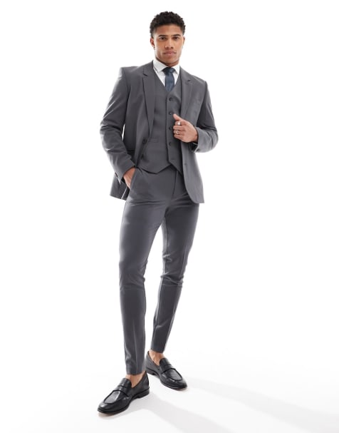 ASOS DESIGN - Super skinny pak in grijs - view 1