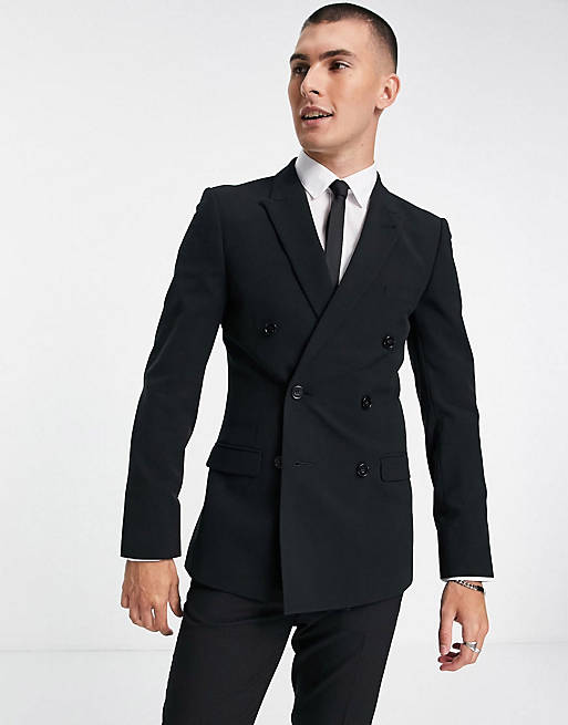 ASOS DESIGN super-skinny suit in black