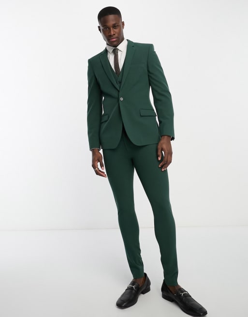 ASOS DESIGN super skinny suit in forest green | ASOS