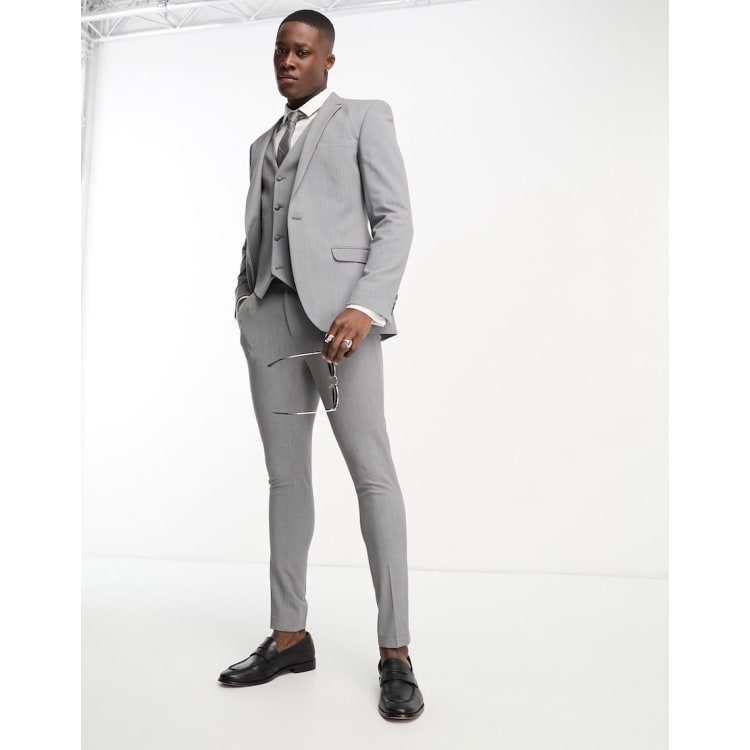 Grey super skinny on sale suit