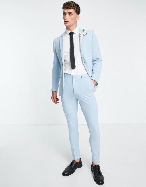 Asos light shop blue suit