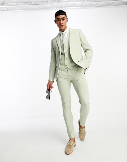 Mens super skinny on sale suit