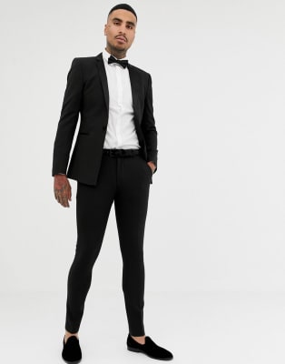 skinny black tuxedo