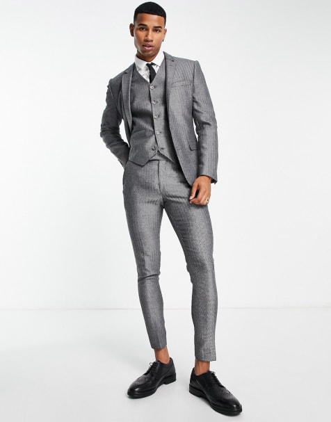 Super skinny grey store suit