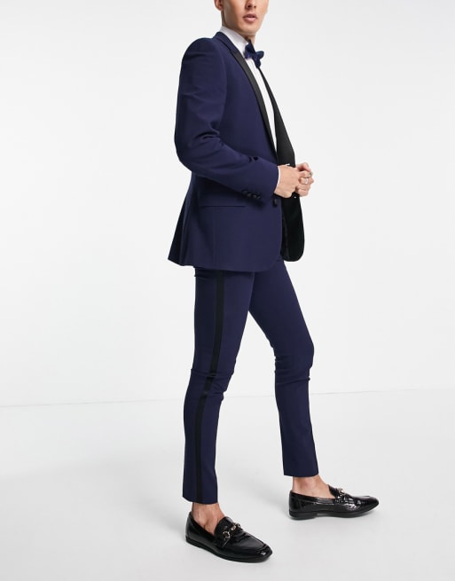 Super skinny navy store suit