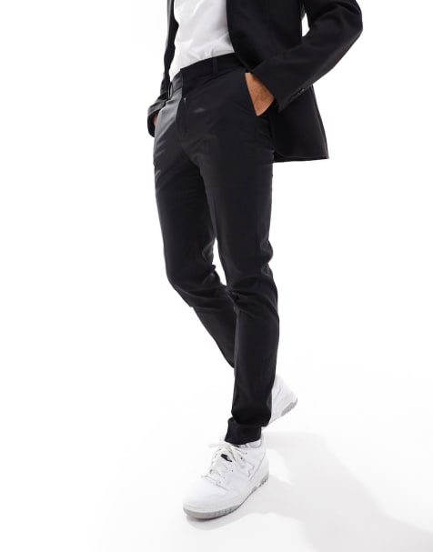 ASOS DESIGN – Svart kostym i extra smal passform - view 1