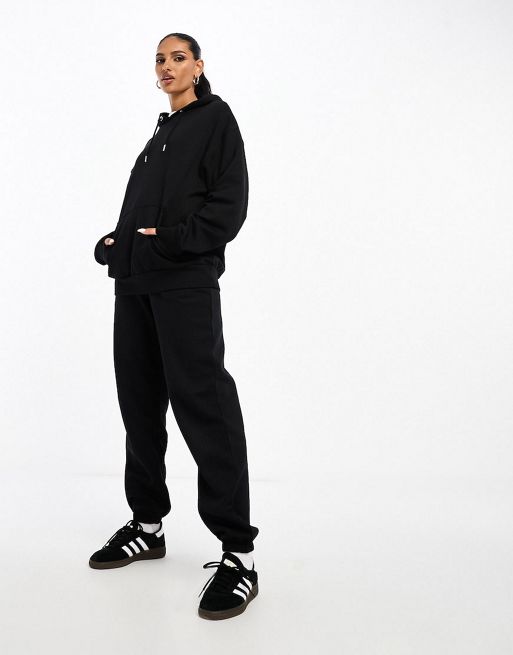 ASOS DESIGN sweats and jogger mix and match co-ord in black | ASOS