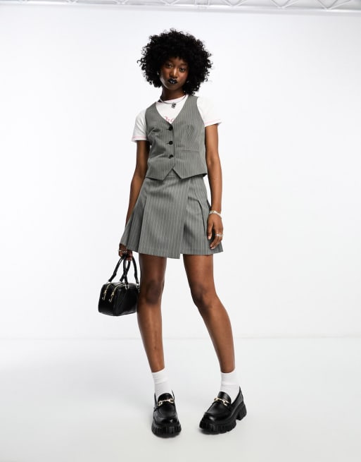 ASOS DESIGN Tailored Mix & Match in grey stripe