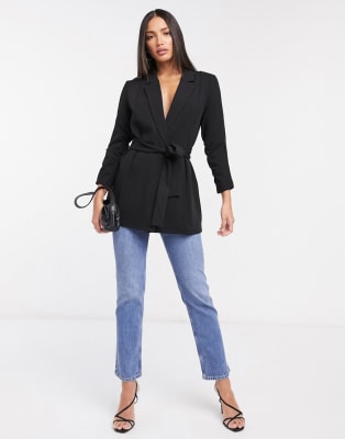 wrap jacket suit