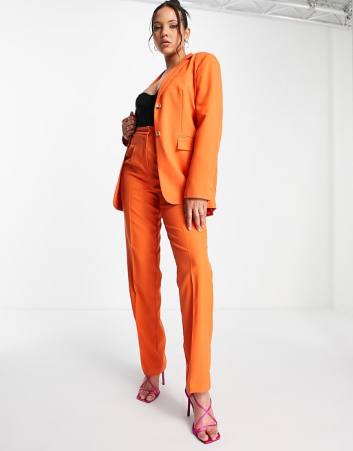 ASOS DESIGN Tall Mix & Match suit in orange
