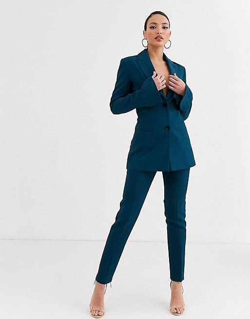 ASOS DESIGN Tall pop suit in teal | ASOS