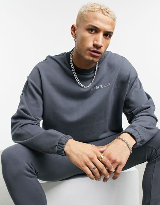 asos mens grey tracksuit