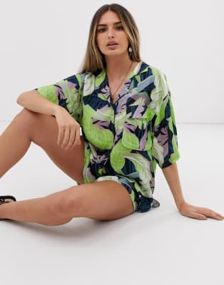 ASOS DESIGN two-piece in tropical print | ASOS