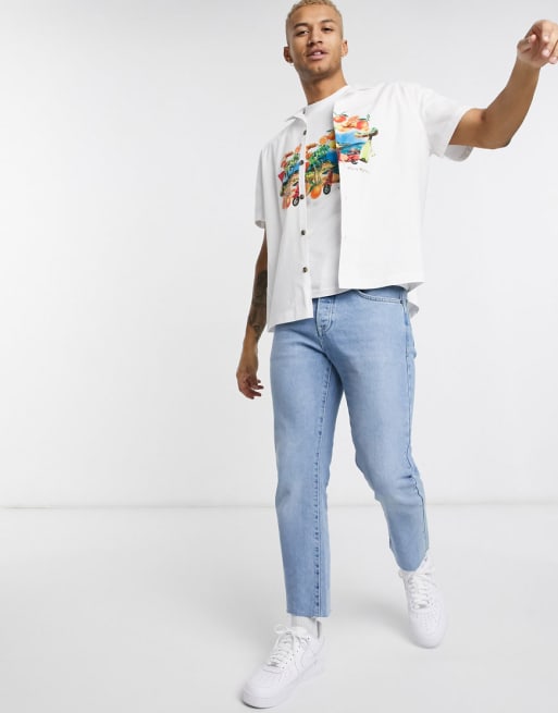 ASOS DESIGN two-piece with fruit placement print