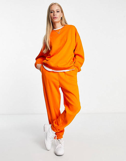ASOS DESIGN - Ultimativt sæt med sweatshirt og joggingbukser i orange