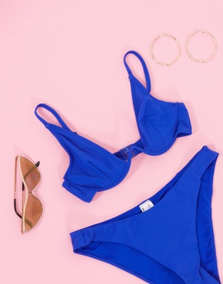 asos blue swimsuit