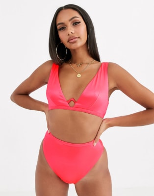 ASOS DESIGN Women's Pink Satin Bras