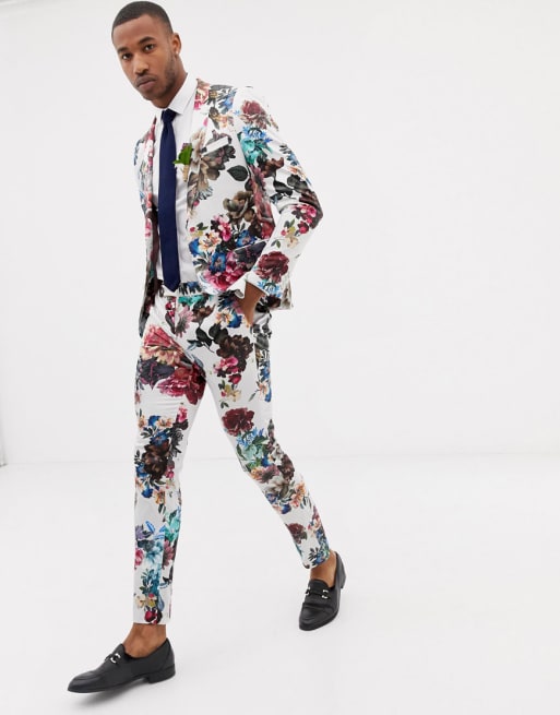 Asos hotsell floral suit