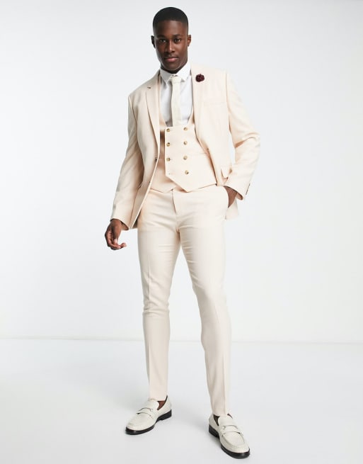 White skinny clearance suit