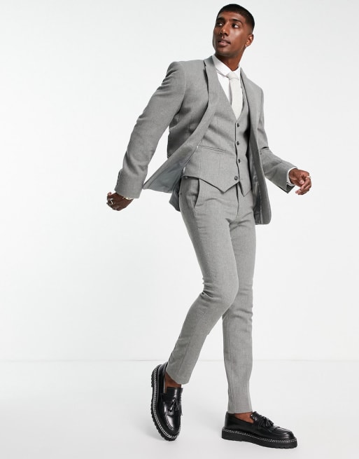 Asos hot sale gray suit