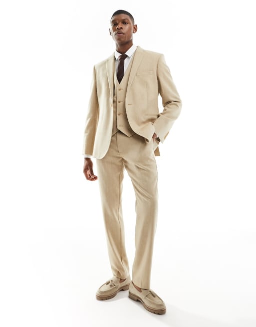 Beige on sale tuxedo wedding