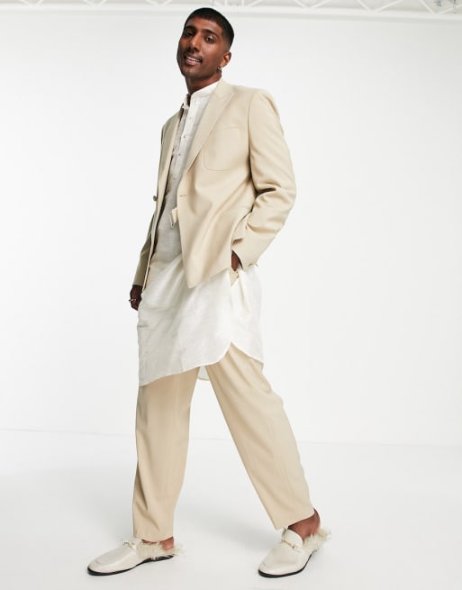 ASOS DESIGN wedding suit in beige | ASOS