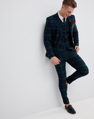 asos tartan suit